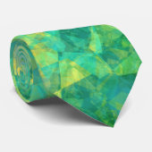 Emerald Green Crumpled Texture Stropdas (Opgerold)