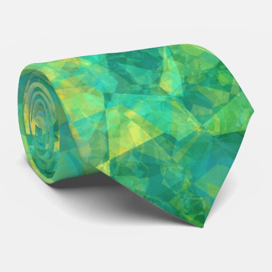 Emerald Green Crumpled Texture Stropdas (Opgerold)