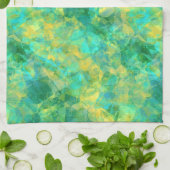 Emerald Green Crumpled Texture Theedoek (Gevouwen)