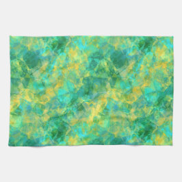 Emerald Green Crumpled Texture Theedoek