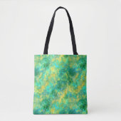 Emerald Green Crumpled Texture Tote Bag (Voorkant)