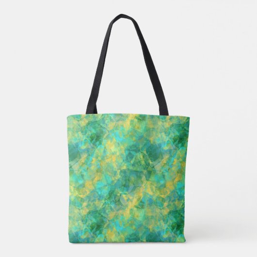 Emerald Green Crumpled Texture Tote Bag (Achterkant)