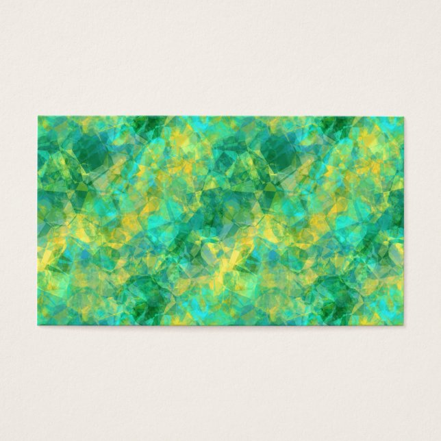 Emerald Green Crumpled Texture Visitekaartjes (Voorkant)