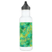 Emerald Green Crumpled Texture Waterfles (Rechts)