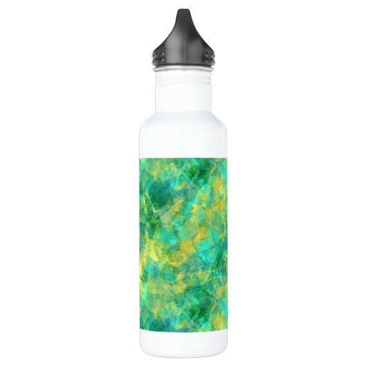 Emerald Green Crumpled Texture Waterfles (Links)