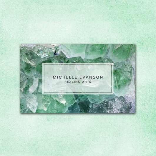 Emerald Green Crystal Healing Arts Visitekaartje
