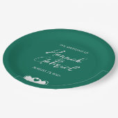 Emerald Green Custom Wedding Papieren Bordje (Gekanteld)