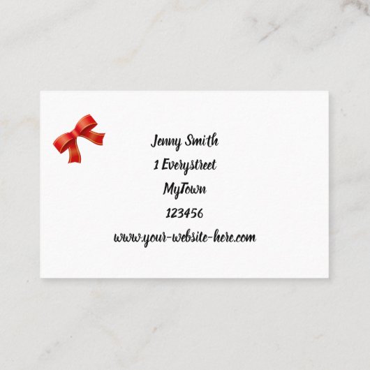 Emerald Green Damask Pattern Pet Sitter Visitekaartje (Achterkant)