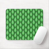 Emerald Green Dazzling Raindrops Mousepad Muismat (Met muis)