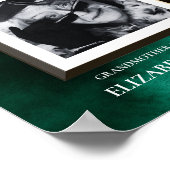 Emerald Green Deceased Reserved Seat Sign Poster (Hoek)