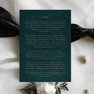 Emerald Green Details Extra info 5 x 7 Behuizing Kaart