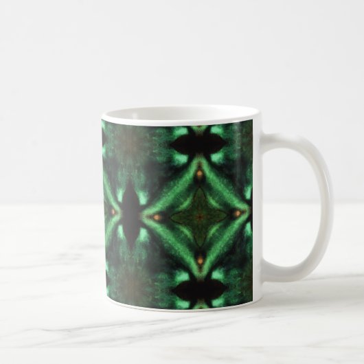 Emerald green diamant schitterende geometrische ku koffiemok (Rechts)