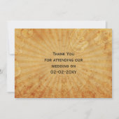 emerald green dice  Vegas Bedankt Kaart (Achterkant)