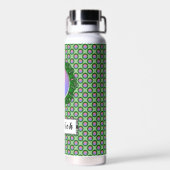 Emerald Green Disk Ribbon van Kenneth Yoncich Waterfles (Achterkant)