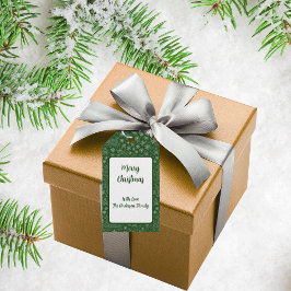 Emerald Green Doodle Christmas Sleigh Pattern Cadeaulabel