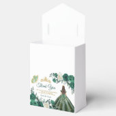 Emerald Green Dresses Quinceañera Crown Dank je Bedankdoosjes (Geopend)