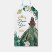 Emerald Green Dresses Quinceañera Crown Dank u Cadeaulabel (Voorkant)
