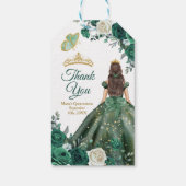 Emerald Green Dresses Quinceañera Crown Dank u Cadeaulabel (Achterkant)