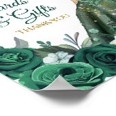 Emerald Green Dresses Quinceañera Kaarten & Gifts Poster (Hoek)