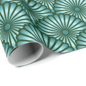 Emerald Green Egyptian Palm Fern Tree Cadeaupapier (Rol Hoek)