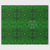 Emerald Green Elegant Geometric Pattern Cadeaupapier (Vlak)