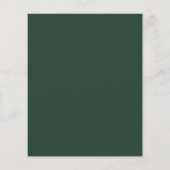 Emerald Green Elegant Save the Date Minimalist (Achterkant)