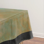 Emerald Green en Copper Gold Marble Tafelkleed (Voorbeeld)