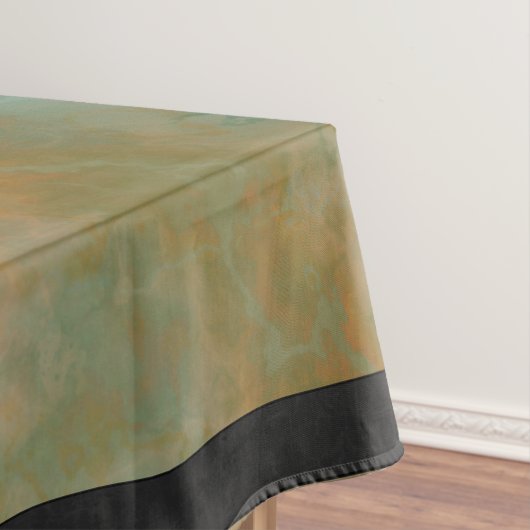 Emerald Green en Copper Gold Marble Tafelkleed (Voorbeeld)