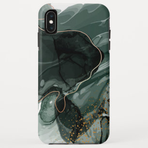 Emerald Green en Gold Marble, marmer Background Case-Mate iPhone Case