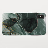 Emerald Green en Gold Marble, marmer Background Case-Mate iPhone Case (Achterkant (horizontaal))