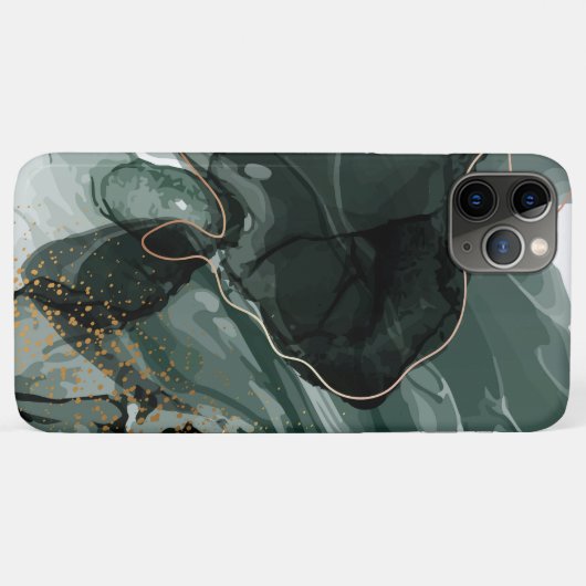 Emerald Green en Gold Marble, marmer Background Case-Mate iPhone Case (Achterkant (horizontaal))