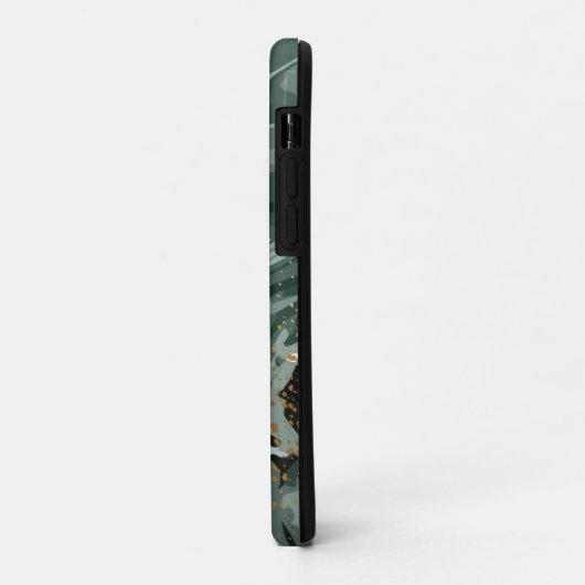 Emerald Green en Gold Marble, marmer Background Case-Mate iPhone Case (Achterkant/links)