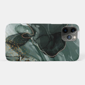 Emerald Green en Gold Marble, marmer Background Case-Mate iPhone Case (Achterkant (horizontaal))