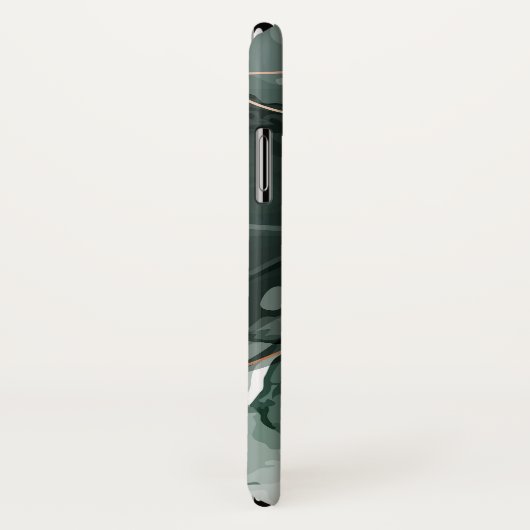 Emerald Green en Gold Marble, marmer Background Case-Mate iPhone Case (Achterkant / rechts)