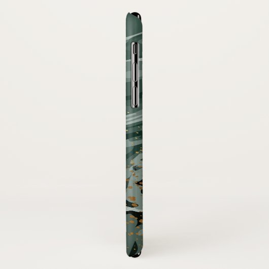 Emerald Green en Gold Marble, marmer Background Case-Mate iPhone Case (Achterkant/links)