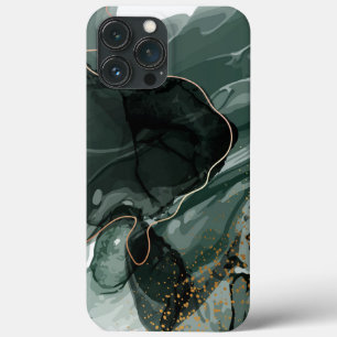 Emerald Green en Gold Marble, marmer Background Case-Mate iPhone Case