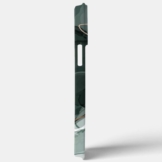 Emerald Green en Gold Marble, marmer Background Case-Mate iPhone Case (Achterkant / Rechts)