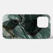 Emerald Green en Gold Marble, marmer Background Case-Mate iPhone Case (Achterkant (horizontaal))
