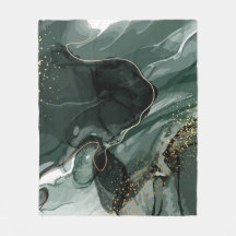 Emerald Green en Gold Marble, marmer Background