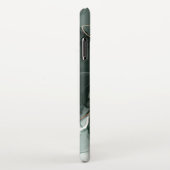 Emerald Green en Gold Marble, marmer Background iPhone Hoesje (Rechterkant)