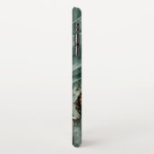 Emerald Green en Gold Marble, marmer Background iPhone Hoesje (Linkerkant)