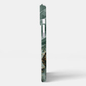 Emerald Green en Gold Marble, marmer Background iPhone Hoesje (Linkerkant)