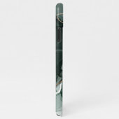 Emerald Green en Gold Marble, marmer Background iPhone Hoesje (Rechterkant)