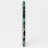 Emerald Green en Gold Marble, marmer Background iPhone Hoesje (Linkerkant)