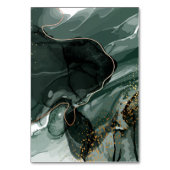 Emerald Green en Gold Marble, marmer Background Kaart (Achterkant)