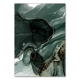 Emerald Green en Gold Marble, marmer Background Kaart