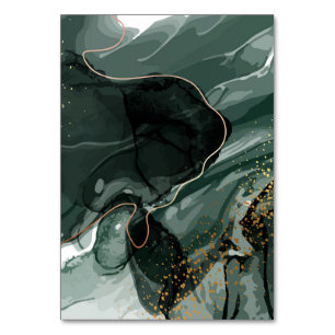 Emerald Green en Gold Marble, marmer Background Kaart