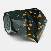 Emerald Green en Gold Marble, marmer Background Stropdas (Opgerold)