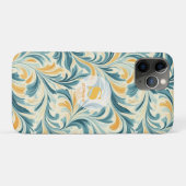 Emerald Green en Gold Paisley Bladpatroon Case-Mate iPhone Case (Achterkant (horizontaal))