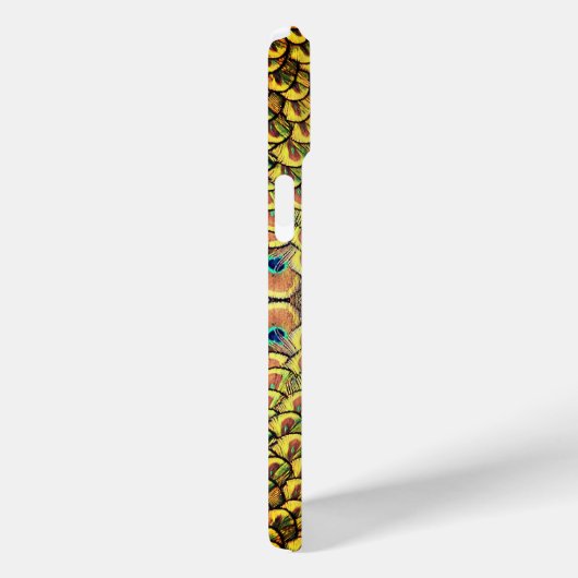 Emerald Green en Gold Peacock Feathers Case-Mate iPhone Case (Achterkant / Rechts)